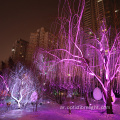 أضواء الألياف البصرية لشجرة عيد الميلاد